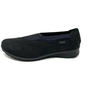Flexus by Spring Step Sofran Black Nubuck Waterproof slip on casual shoes